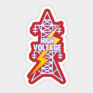 electrical power engineer High Voltage T shirt gifts Sticker